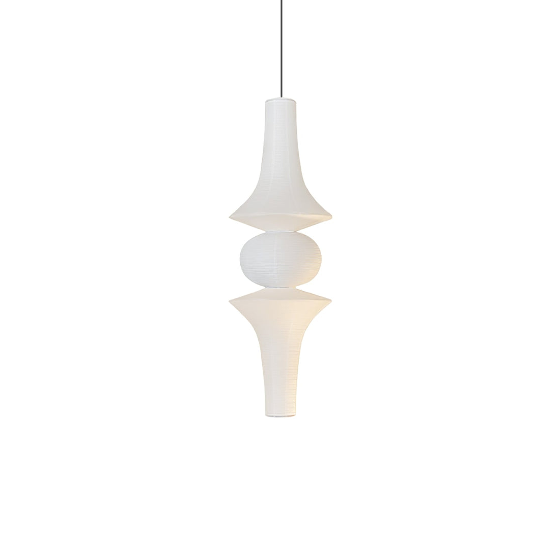 Washi-Papier-Pendelleuchte – Japanische handgefertigte Lampe für das Wohnzimmer