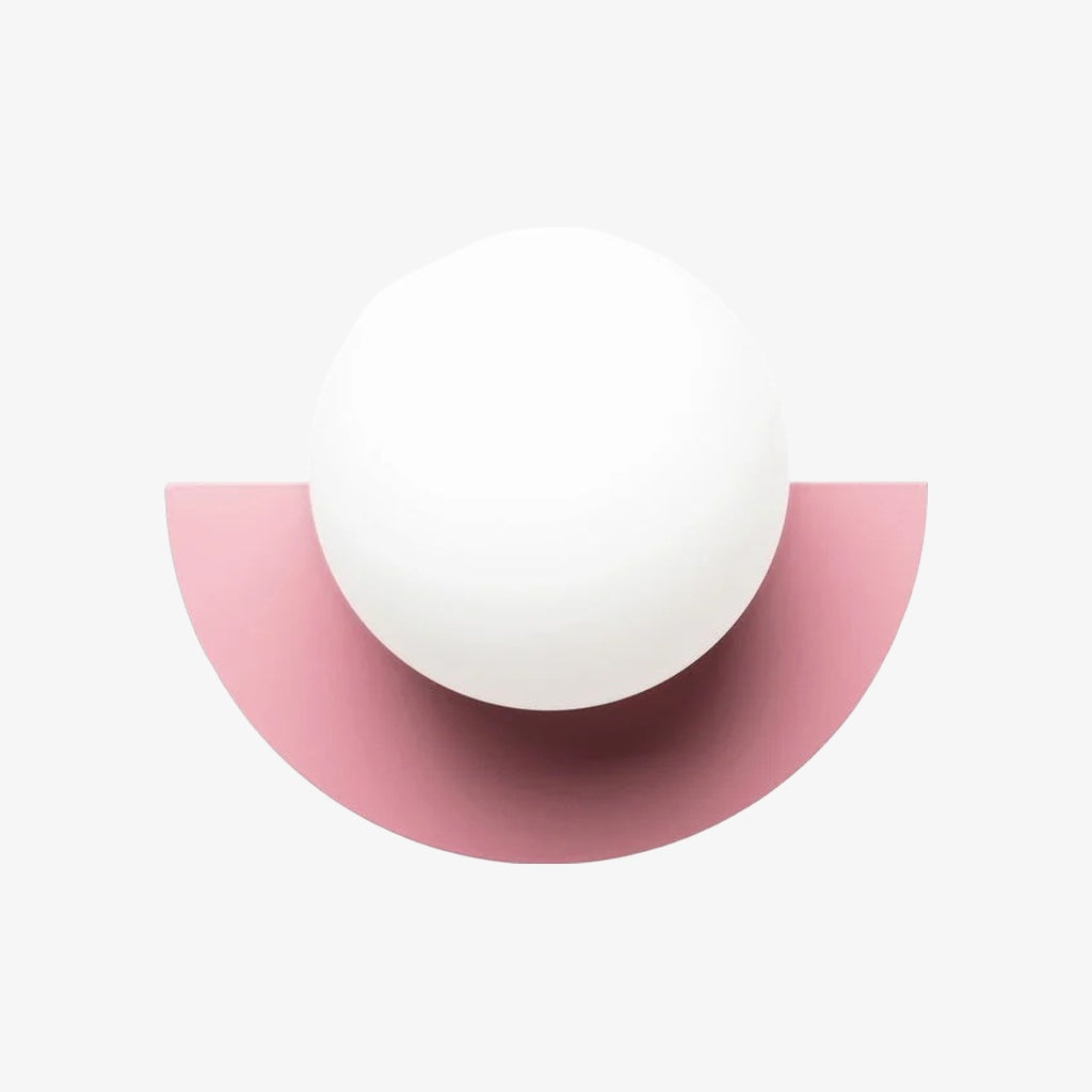 Luminous Macaron Colourful Orb Wall Lamp – Nordic Design Glass Lamp for Home or Office N14