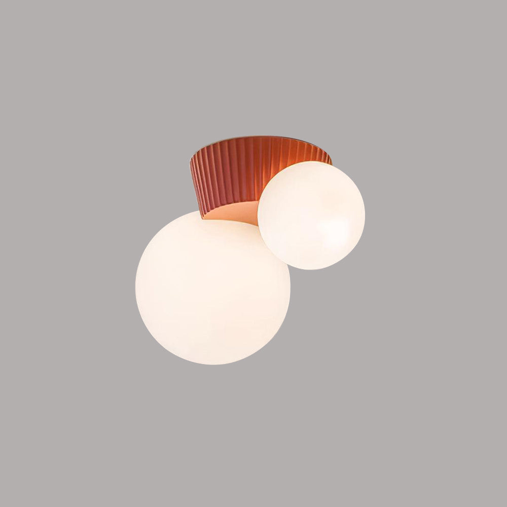 Compact Organic Ceiling Light - Home Fixture for Medium Rooms