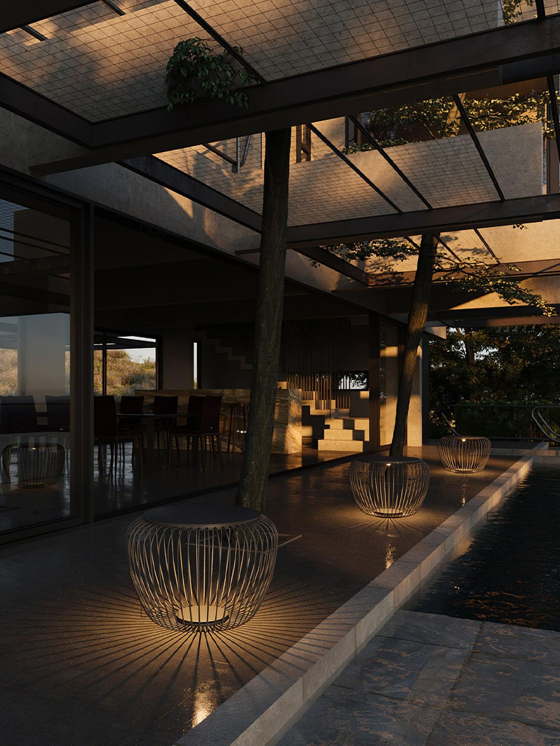 Meridiano Table Lamp - Rechargeable LED Light for Patio & Garden