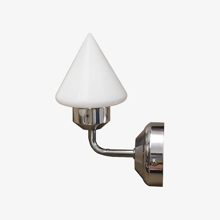 Metall- und Glas-Wandlampe