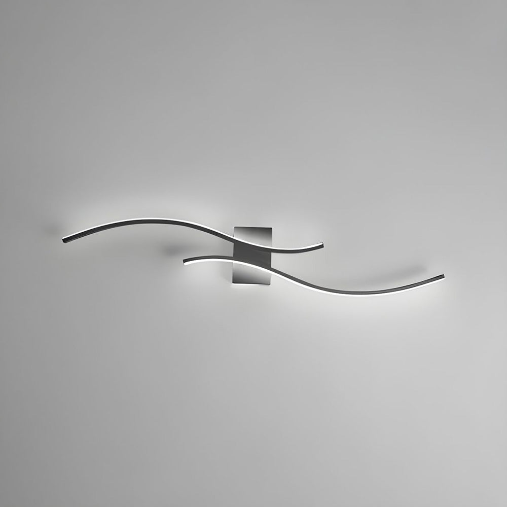 Curve LED Wall Light - Modern Acrylic Dimmable Design for Living Room