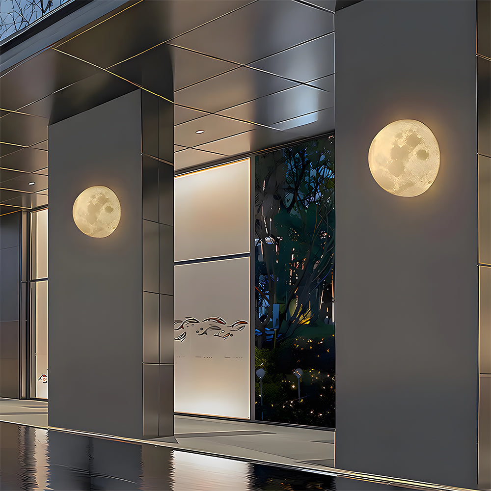 Moon Globe Wall Light - Art Decor Hallway Sconce Outdoor