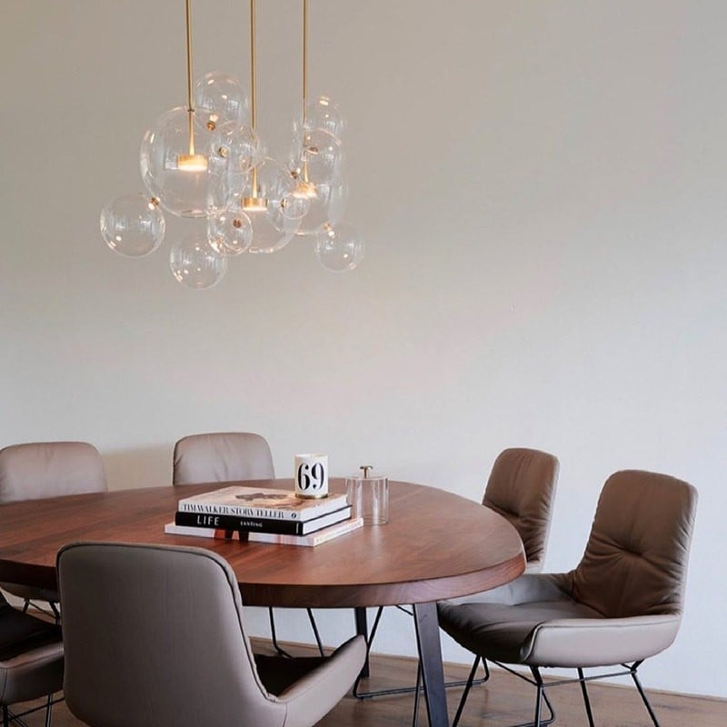 Clear Bolle Soap Bubble Pendant Light