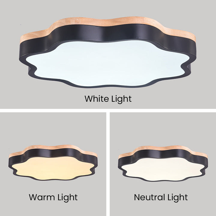 Flower LED Ceiling Light - Macaron Acrylic Fixture for Children's Room