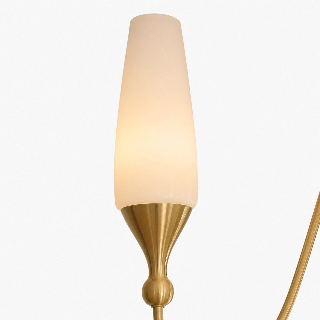 French Copper and Glass Chandelier for Dining Room