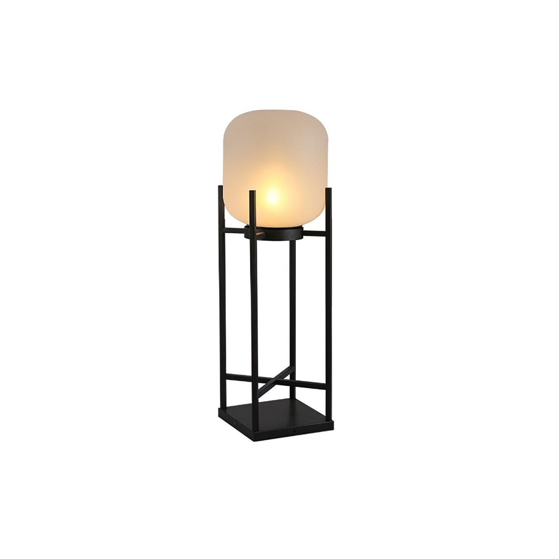 Lantern Floor Lamp - Solar LED Light for Garden, Patio & Outdoor Pathway