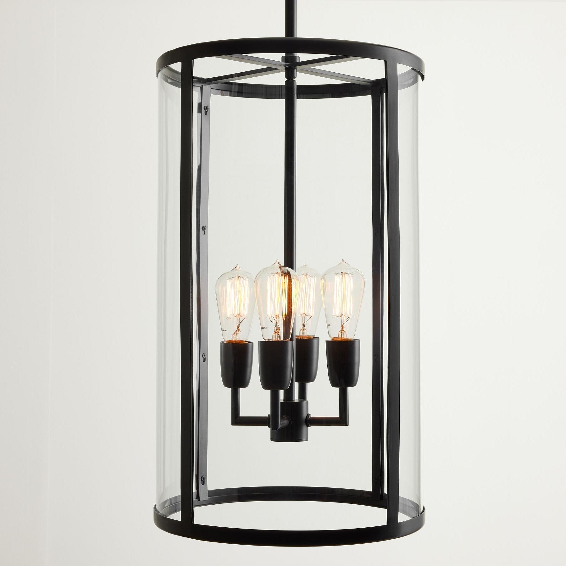 Ferrix Industial Iron Pendant Lamp - Glass Outdoor Lantern Lighting