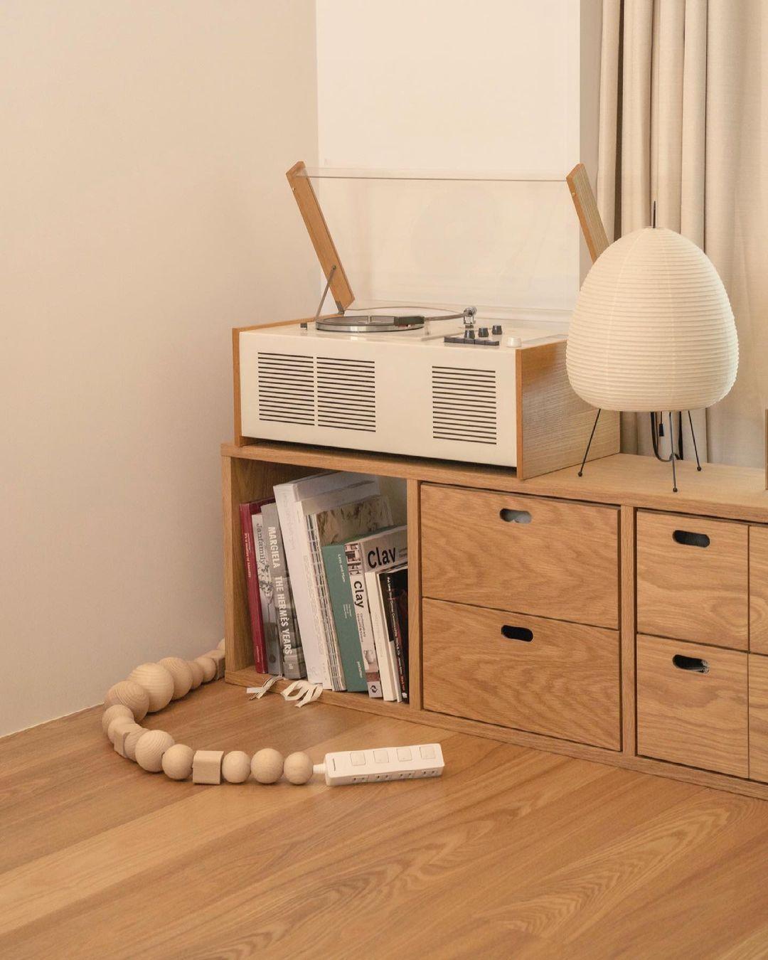 Japanisch inspirierte Papiertischlampe – Maulbeerpapierlampe fürs Schlafzimmer