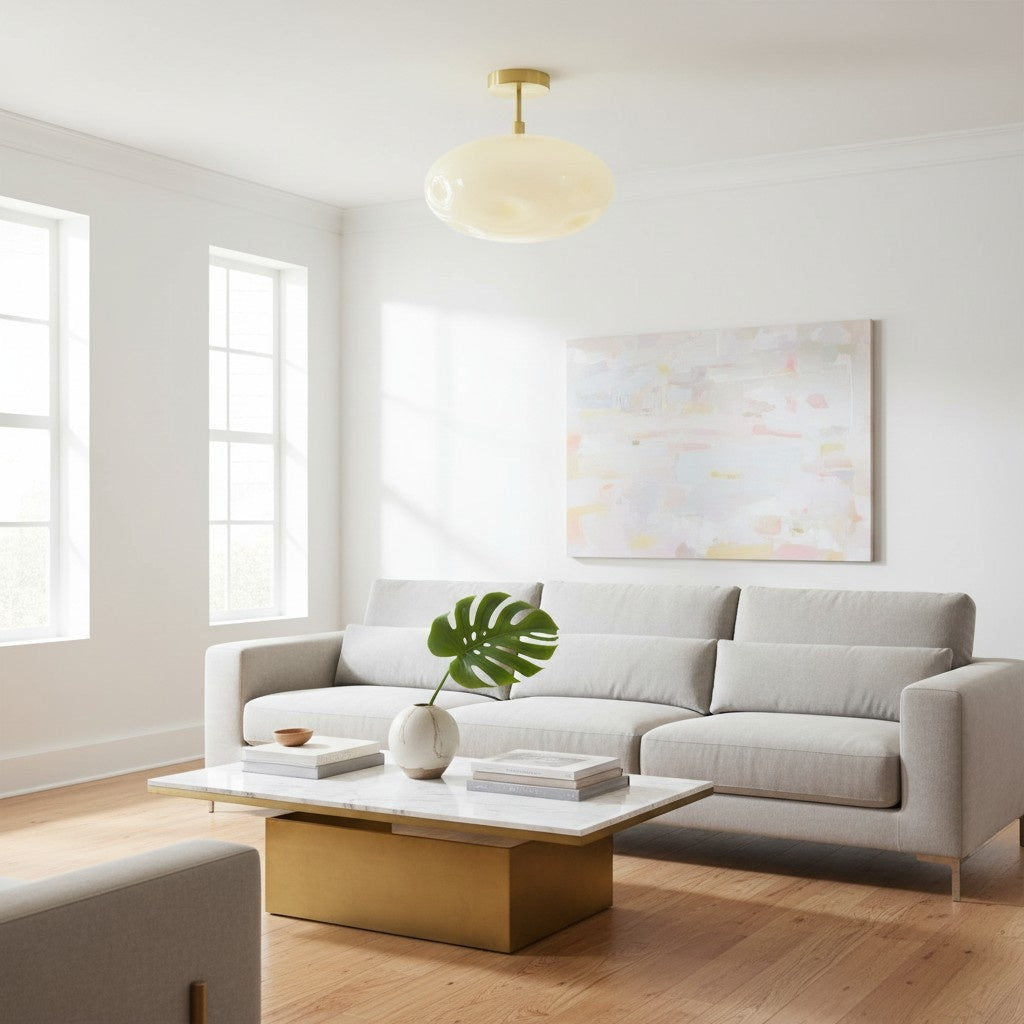 Orra Ceiling Lamp – Sculptural Globe Design Modern Minimalist Versatile for Living Room