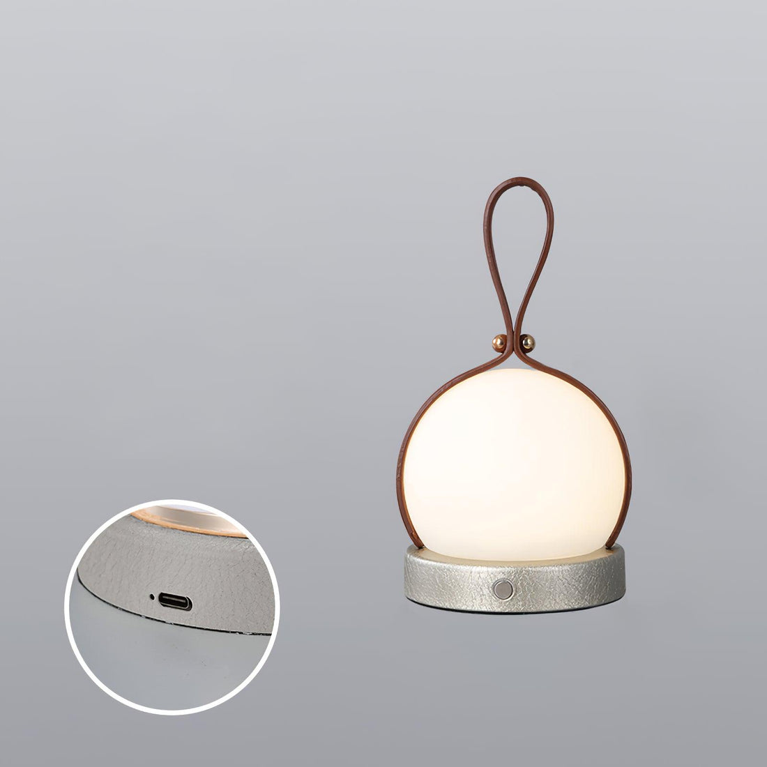 Lantern Indoor Table Lamp - Built-in Battery Modern Iron Lighting