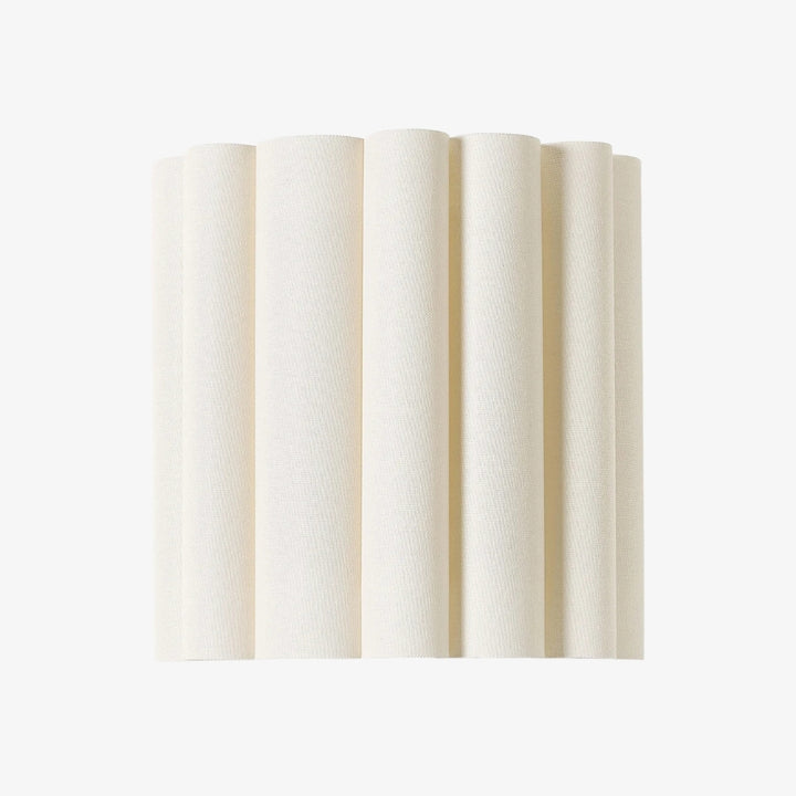 Velura Linen Fold Wall Sconce - Fabric Soft Pleated Design Ambient Lighting for Bedroom or Hallway