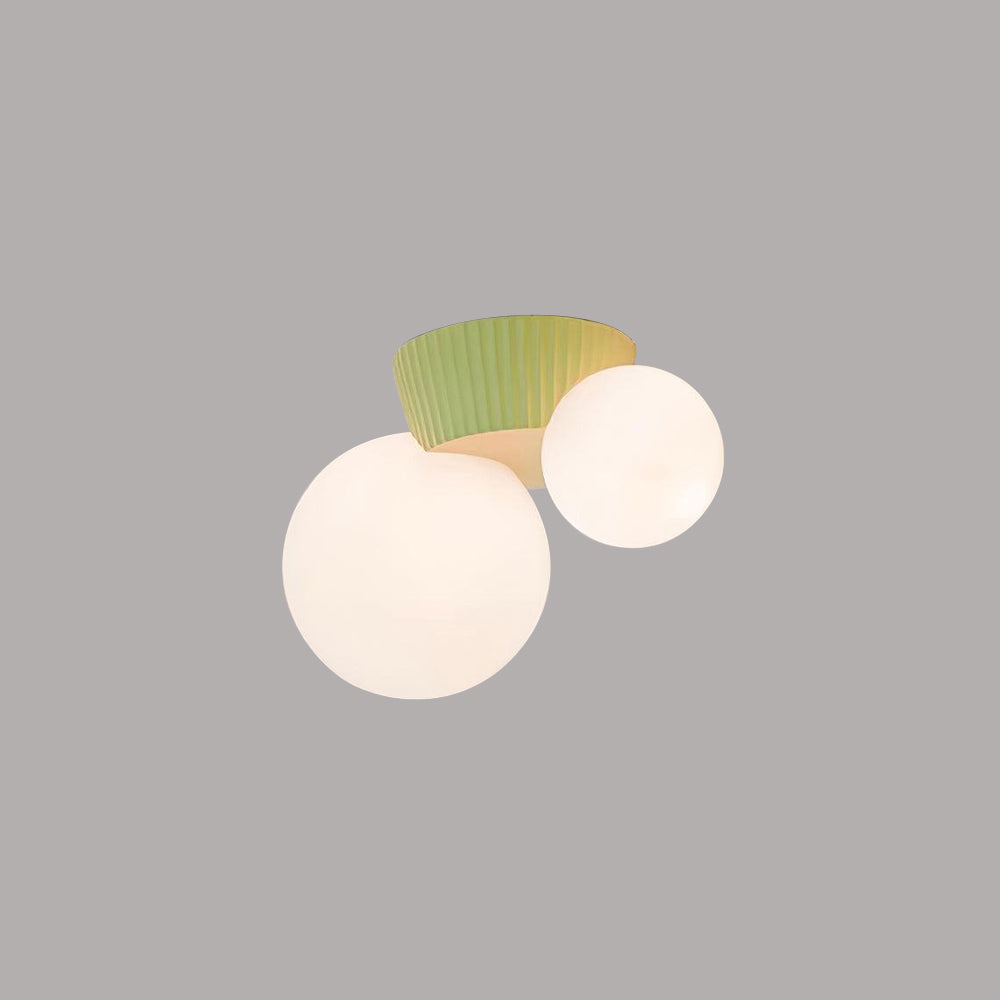 Compact Organic Ceiling Light - Home Fixture for Medium Rooms
