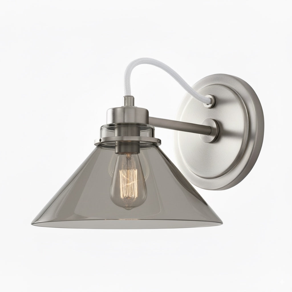 Aurenza Metal Wall Sconce - Farmhouse Tapered Design Wall Light