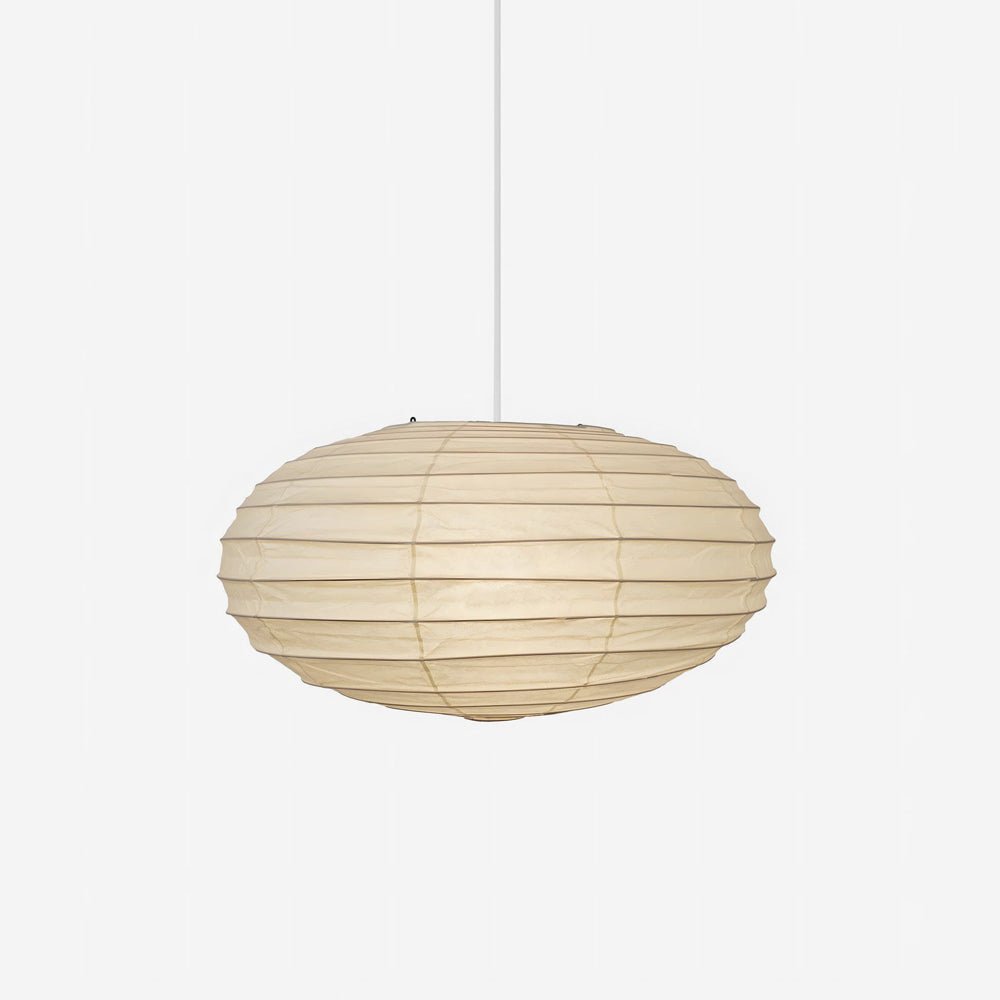 Washi Paper Pendant Lamp - Minimalist Japanese Light for Bedroom Decor