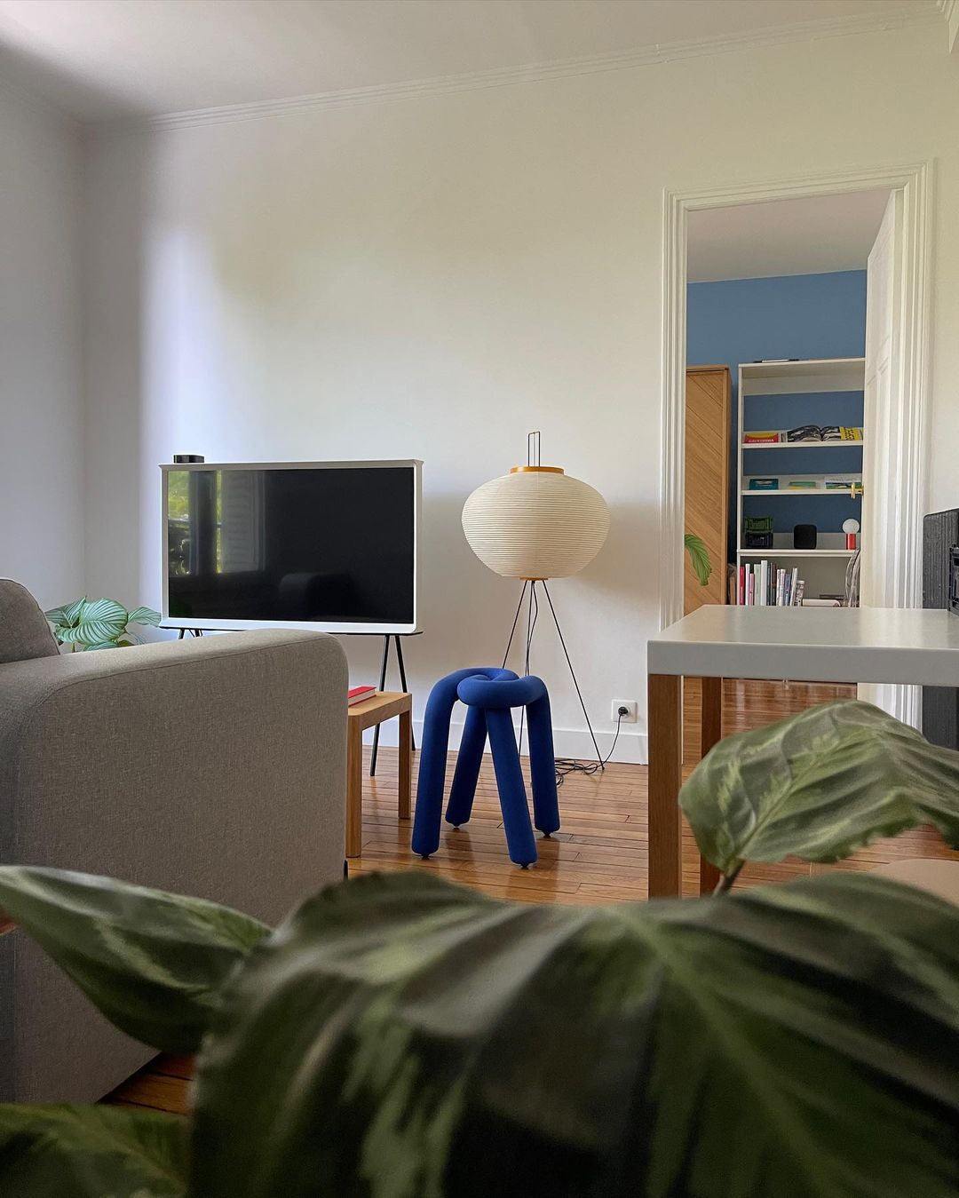 Rice Paper Floor Lamp - Bamboo Frame Soft Light for Living Room