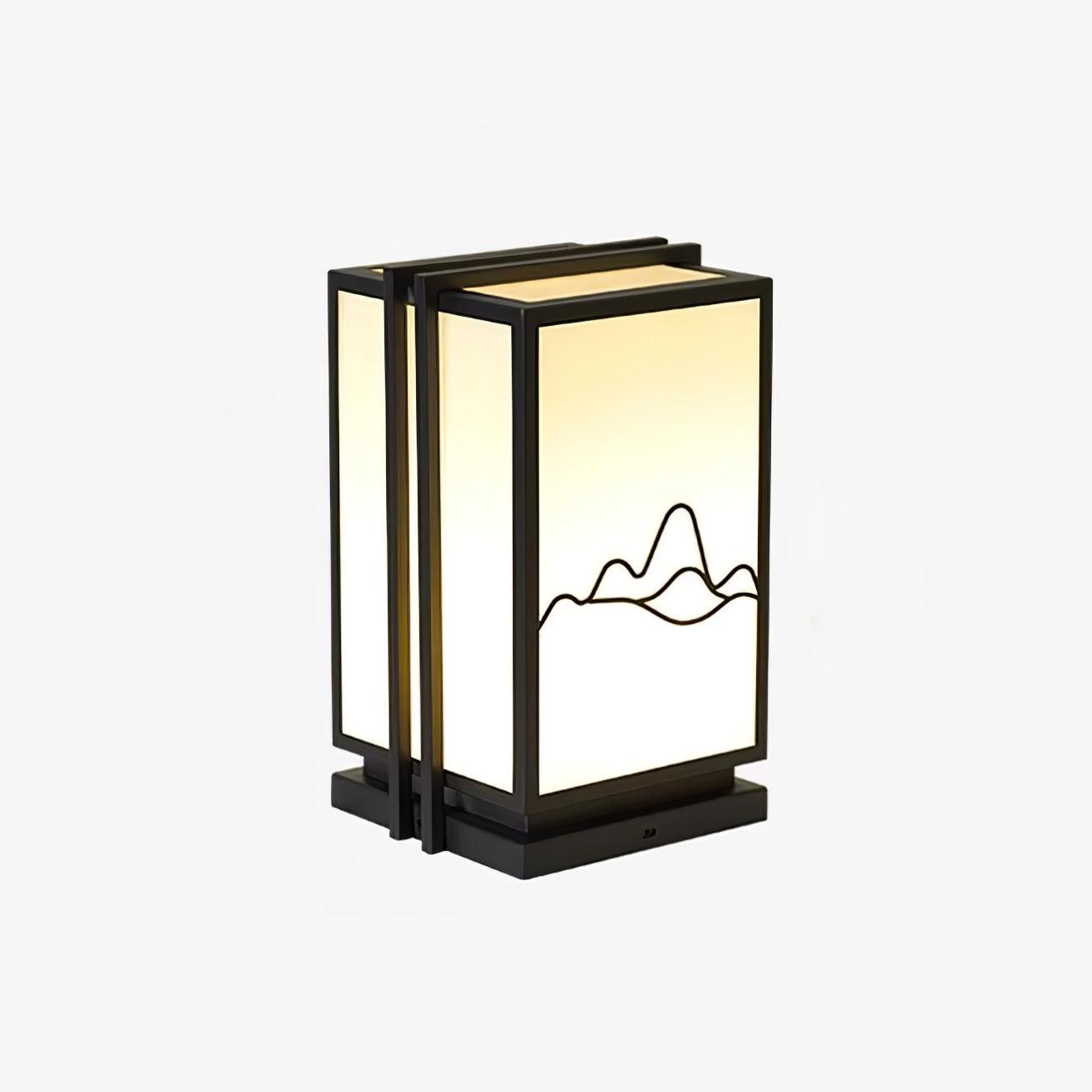 Mountain Outdoor Post Light - Minimalistische Lampe aus Edelstahl und Acryl