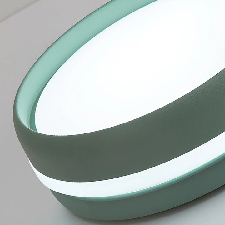 Circle Acrylic Ceiling Light - Colourful LED Lamp for Living Room