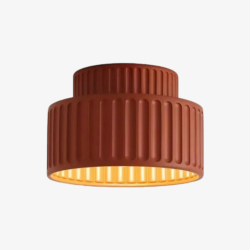 Tierna Bowl Flush Mount Ceiling Light - Soft Sculptural Nordic Form for Entryway