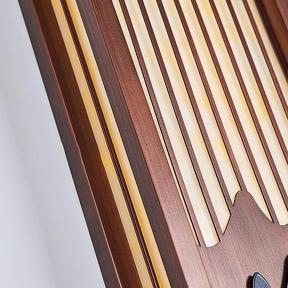 Modische Wandleuchte aus Edelstahl – quadratische Lampe für Terrassen