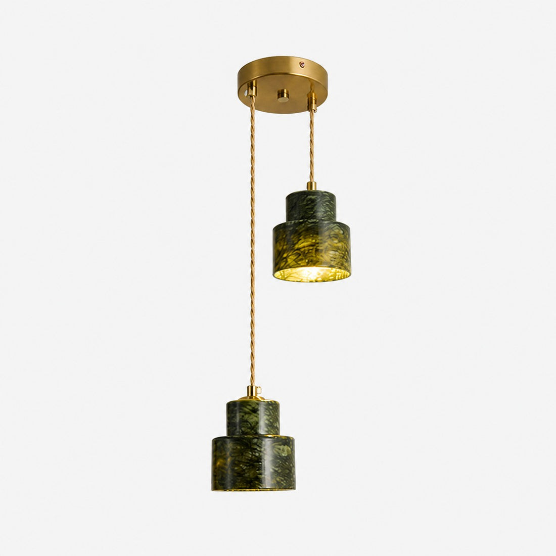 Green Jade Bedside Pendant Light