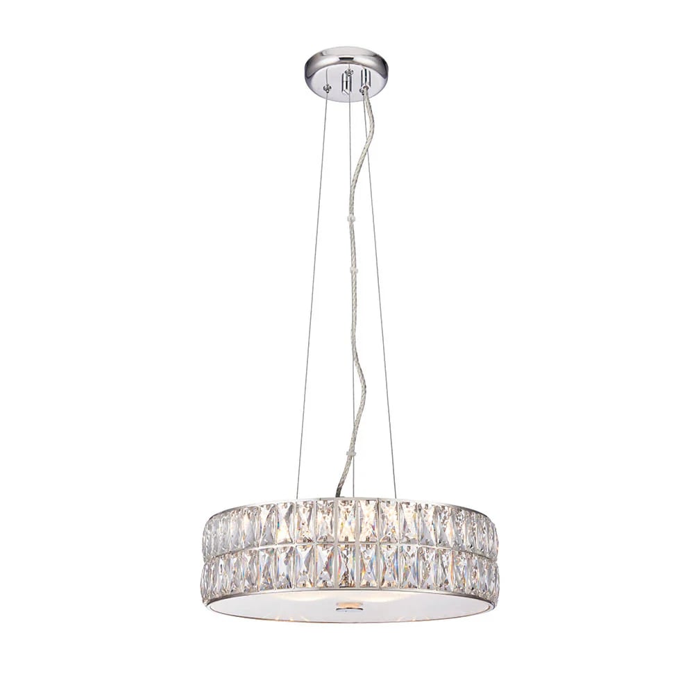 Glomara Style Geometric Crystal Pendant Light – Glamorous Dining Room Centerpiece