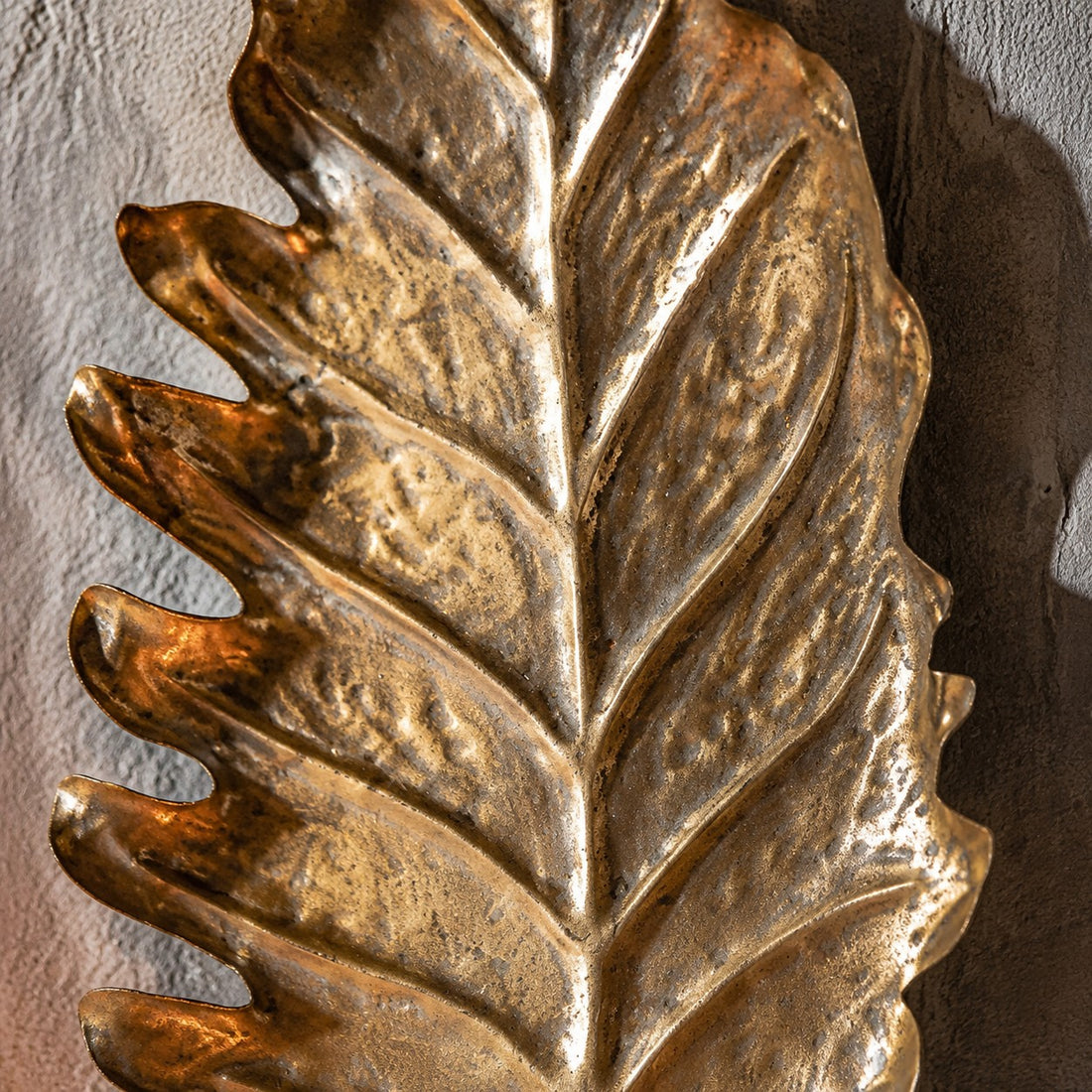 Vintage Leaf Wall Candle Sconce
