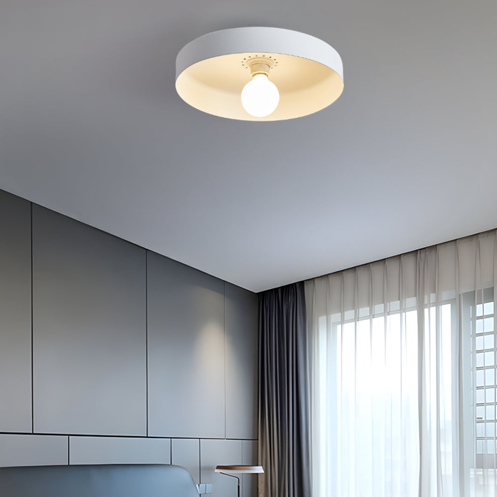 Flush Mount Art Decor Ceiling Light - Iron Round Fixture for Entryway