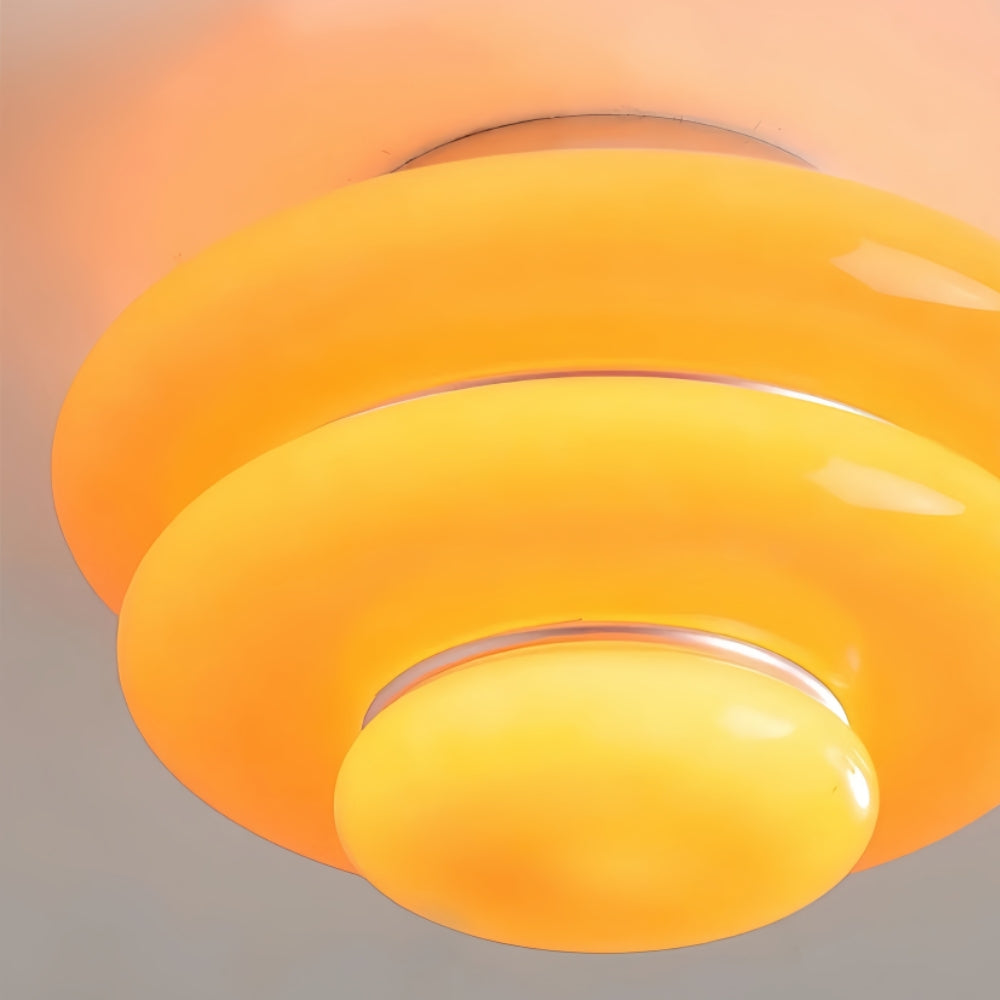 Cirren Contemporary Geometric Ceiling Lamp with Layered Rings - Stylish Modern Lighting for Dining Room