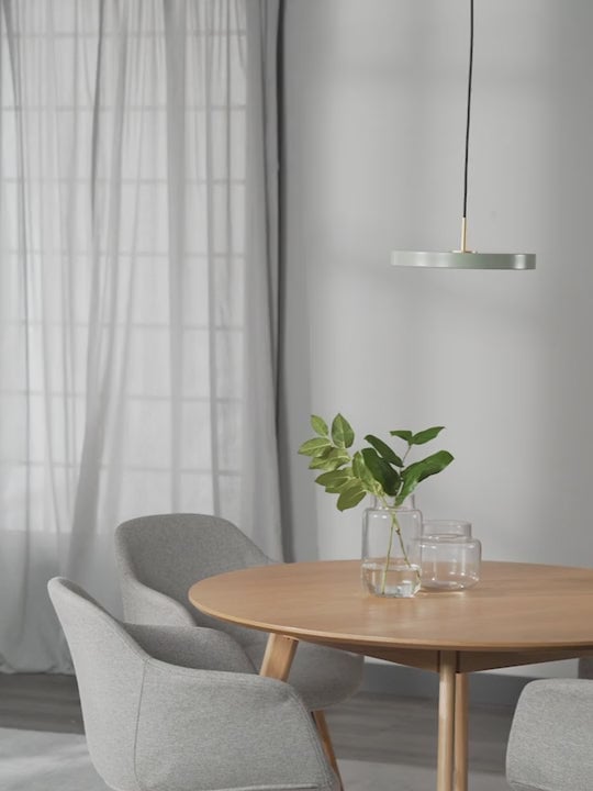 Asteria Minimalist Metal and Acrylic LED Pendant Light