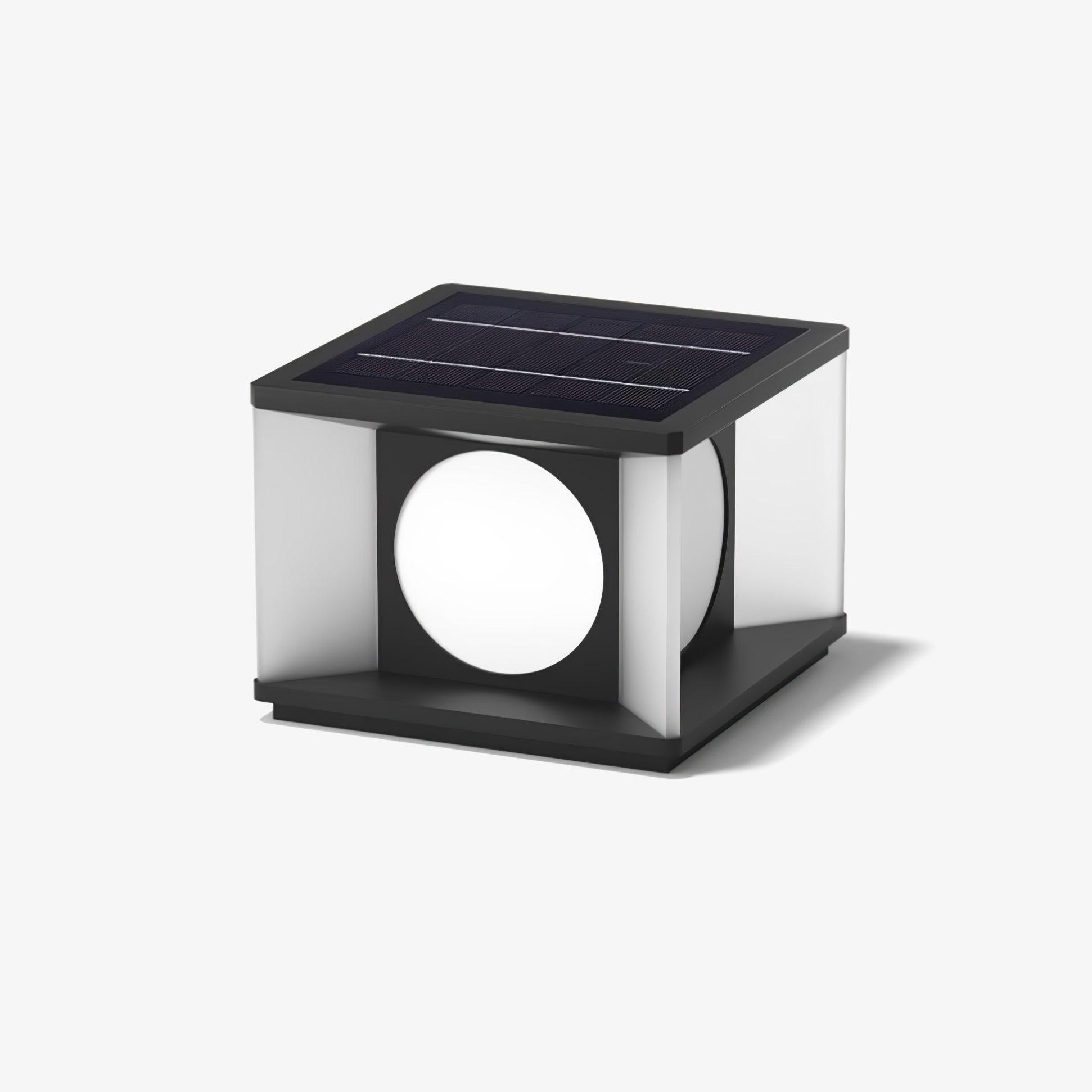 Eclipse Cube Outdoor Post Light - Weatherproof Garden & Pathway Lighting