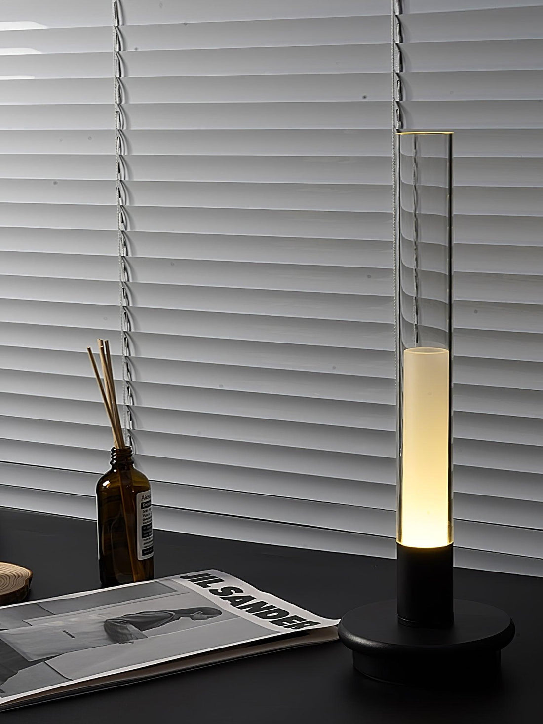 Column Built-in Battery Table Lamp - Indoor Table Lamp Touch Control