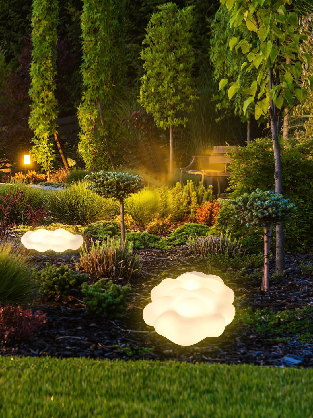Cloud Outdoor Floor Light - Weatherproof Sleek Patio Garden Lighting