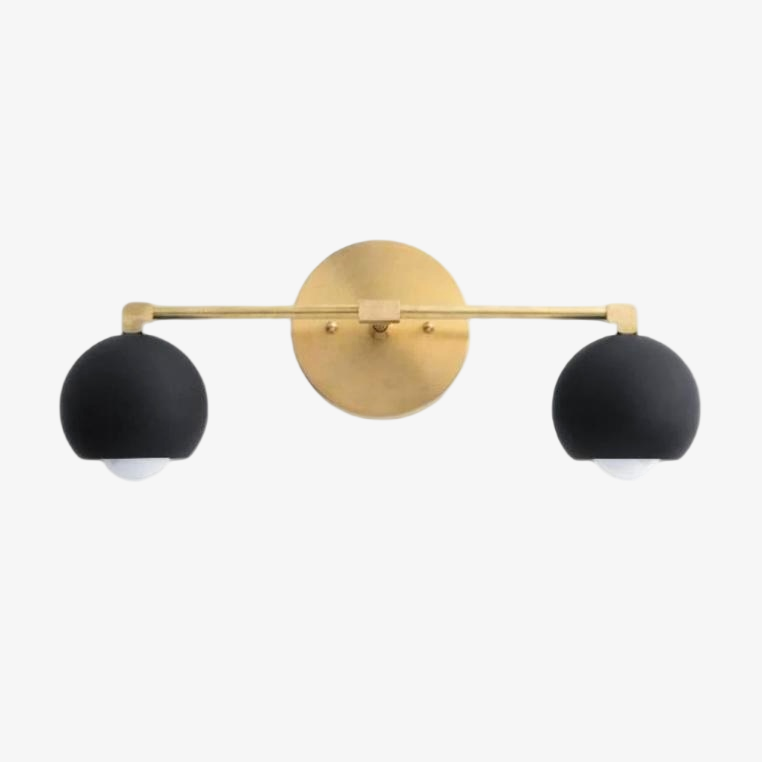 Metio Dome Decorative Vanity Light - Classic Orb Shade Bathroom Wall Lamp