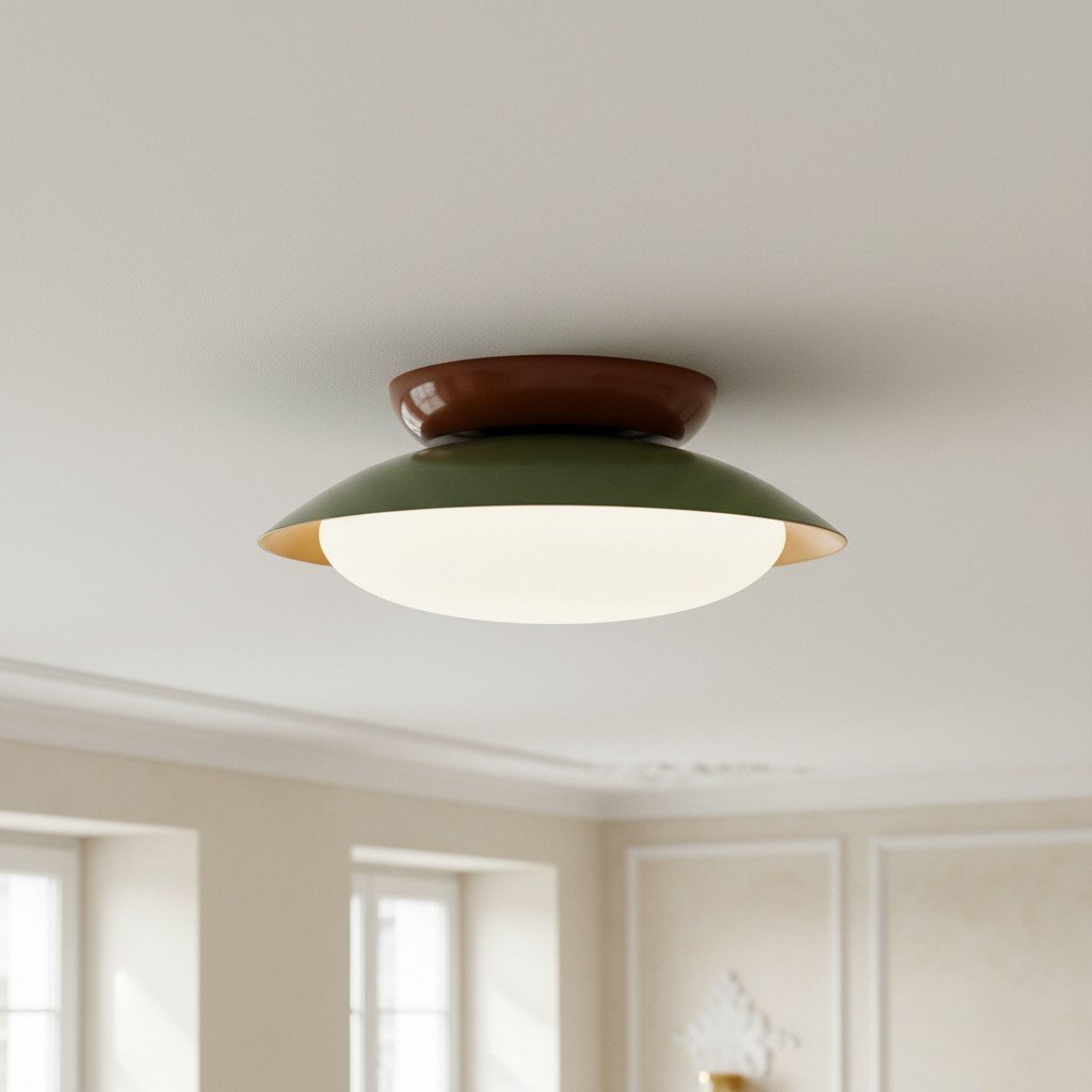 Heliora Modern Dome Ceiling Light – Minimalist Retro Style for Living Spaces