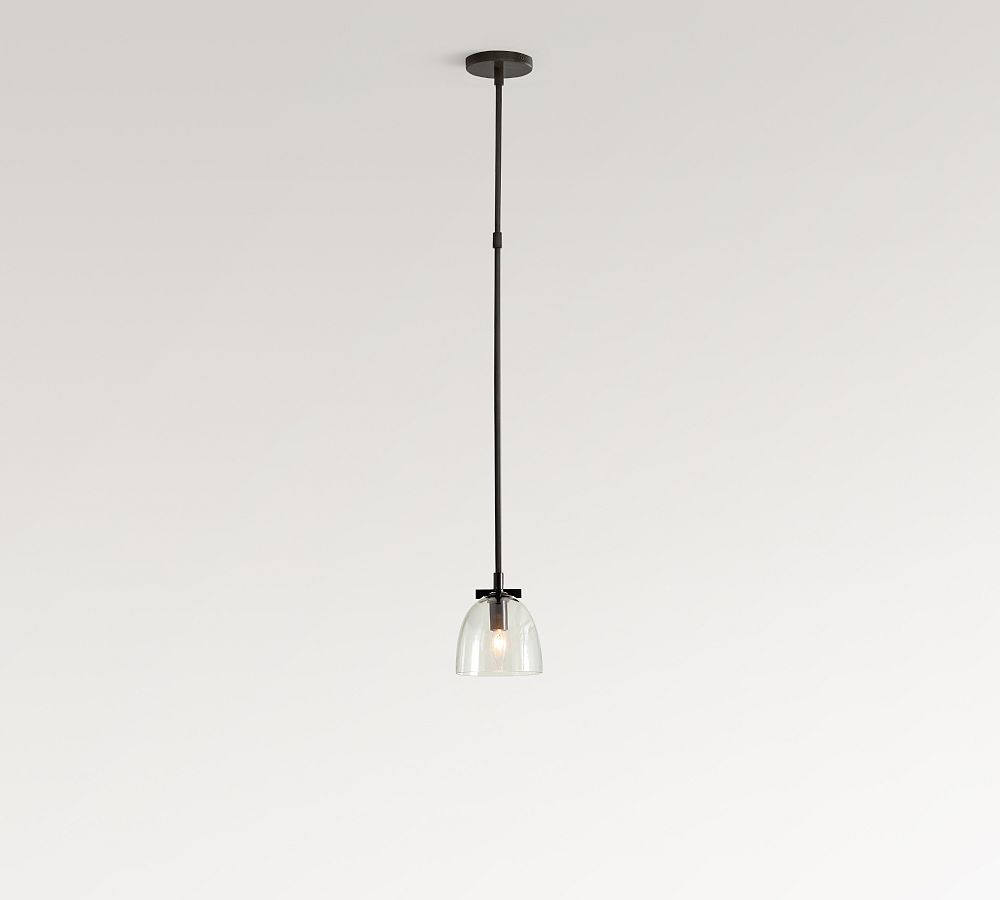 Auria Metal Brass Pendant Lighting - Vintage Finish with Glass Shade