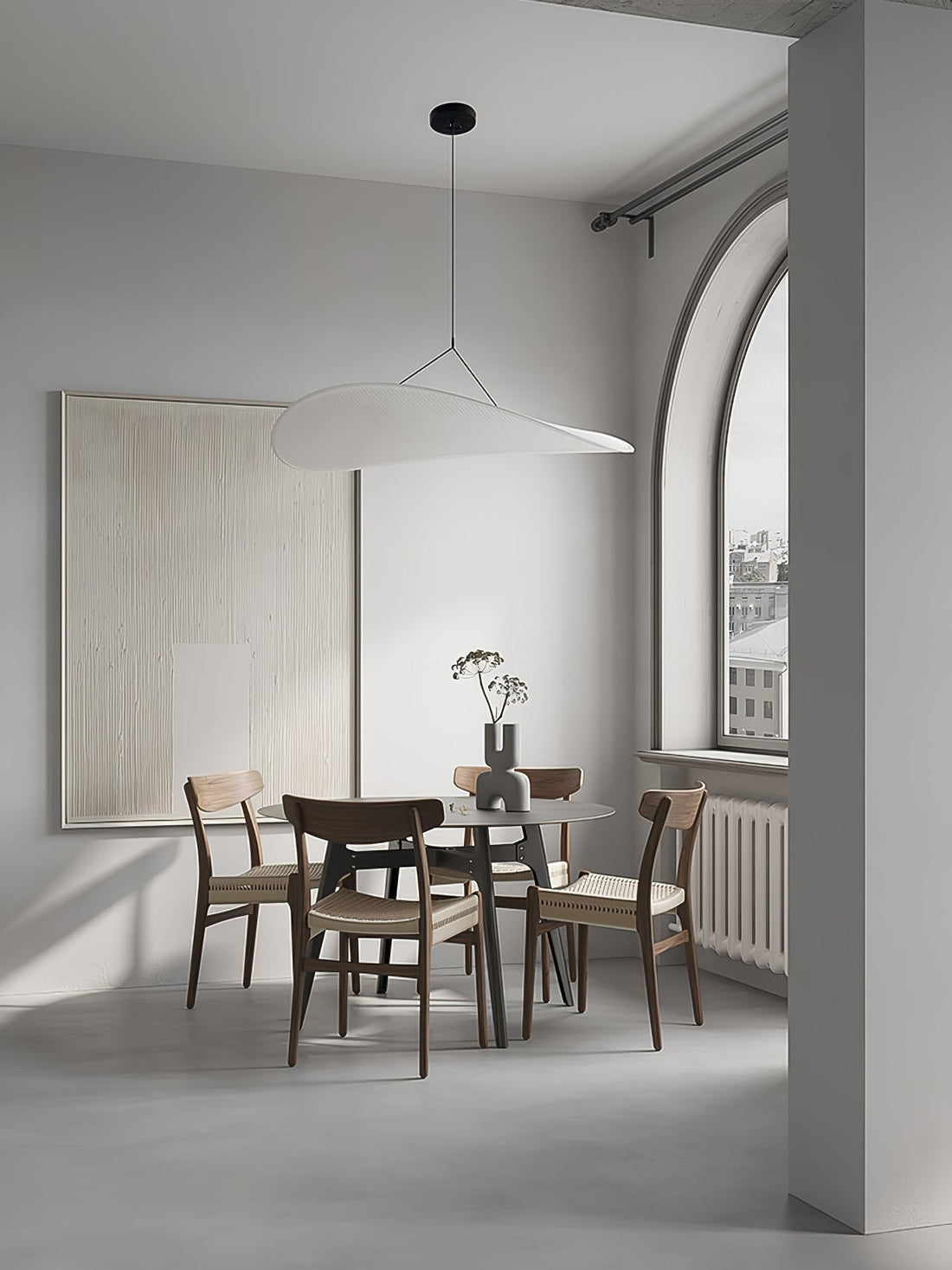 Cloudlike Mulberry Silk Plug-In Pendant Light