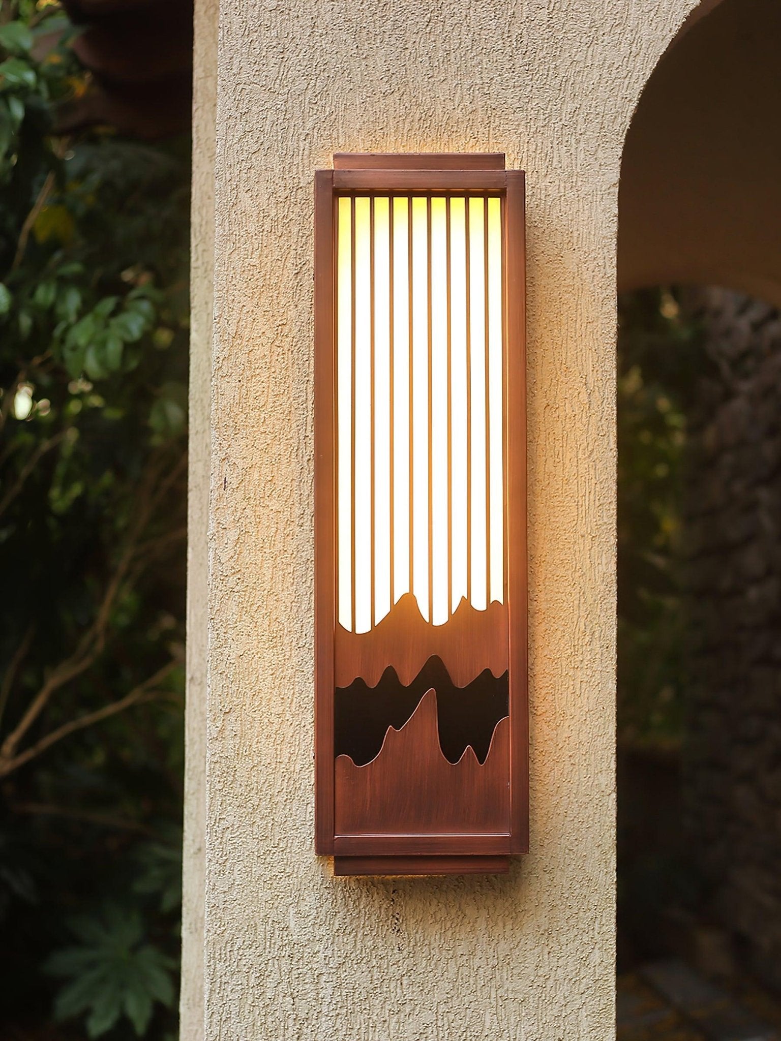 Modische Wandleuchte aus Edelstahl – quadratische Lampe für Terrassen