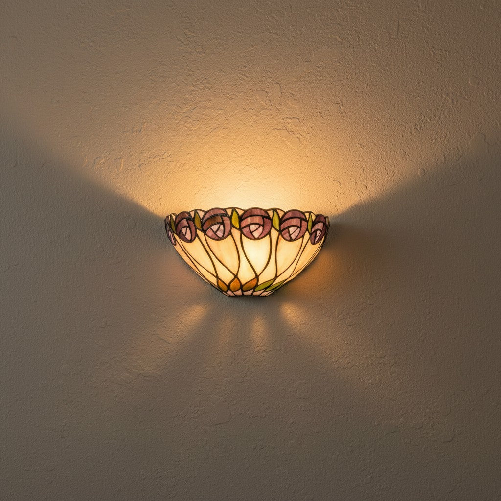 TF Hutchinson Tiffany Wall Light - for Hallway or Corridor