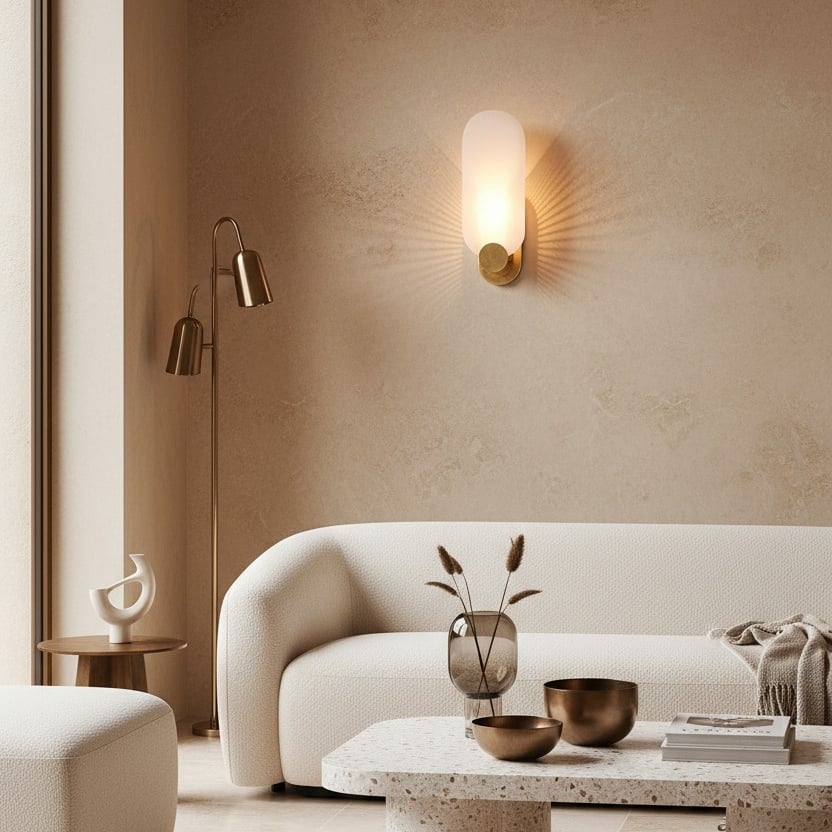 Albi Decorative Wall Sconce Ambient Diffused Glow - Artful Carved Aesthetic Dining Room Corridor