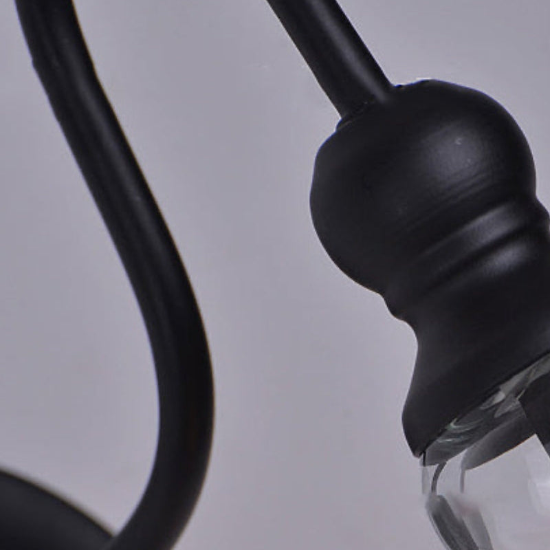 Industrielle Glockenform aus Klarglas Wandleuchte
