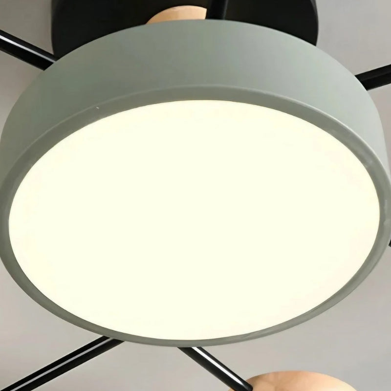 Morandi Disc Branch Multihead Ceiling Light