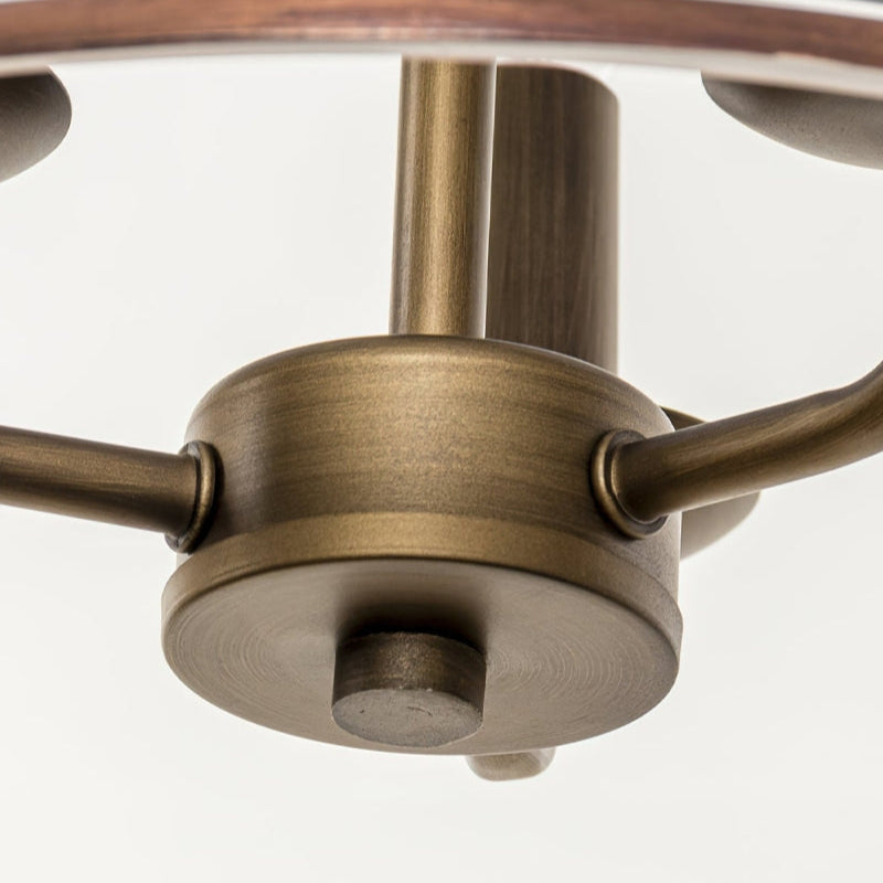 Retro Glass Bell Transparent Pendant Light