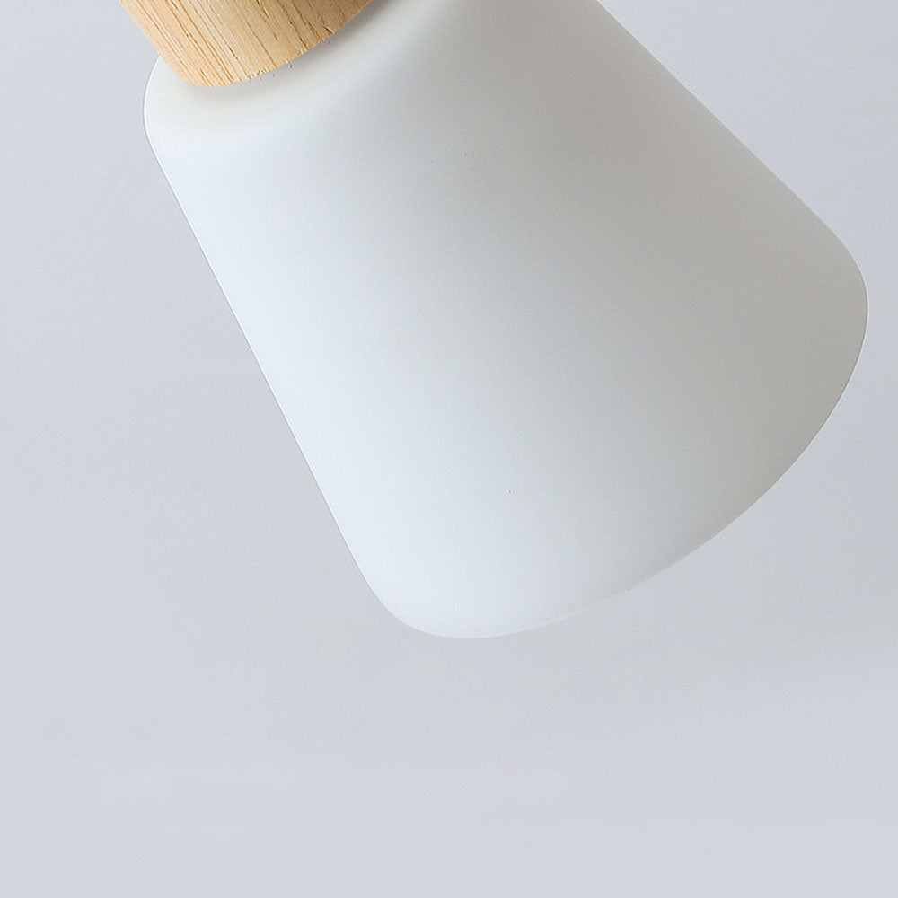 Wood Track Lighting - Modern Rotatable Minimalist Hallway Light