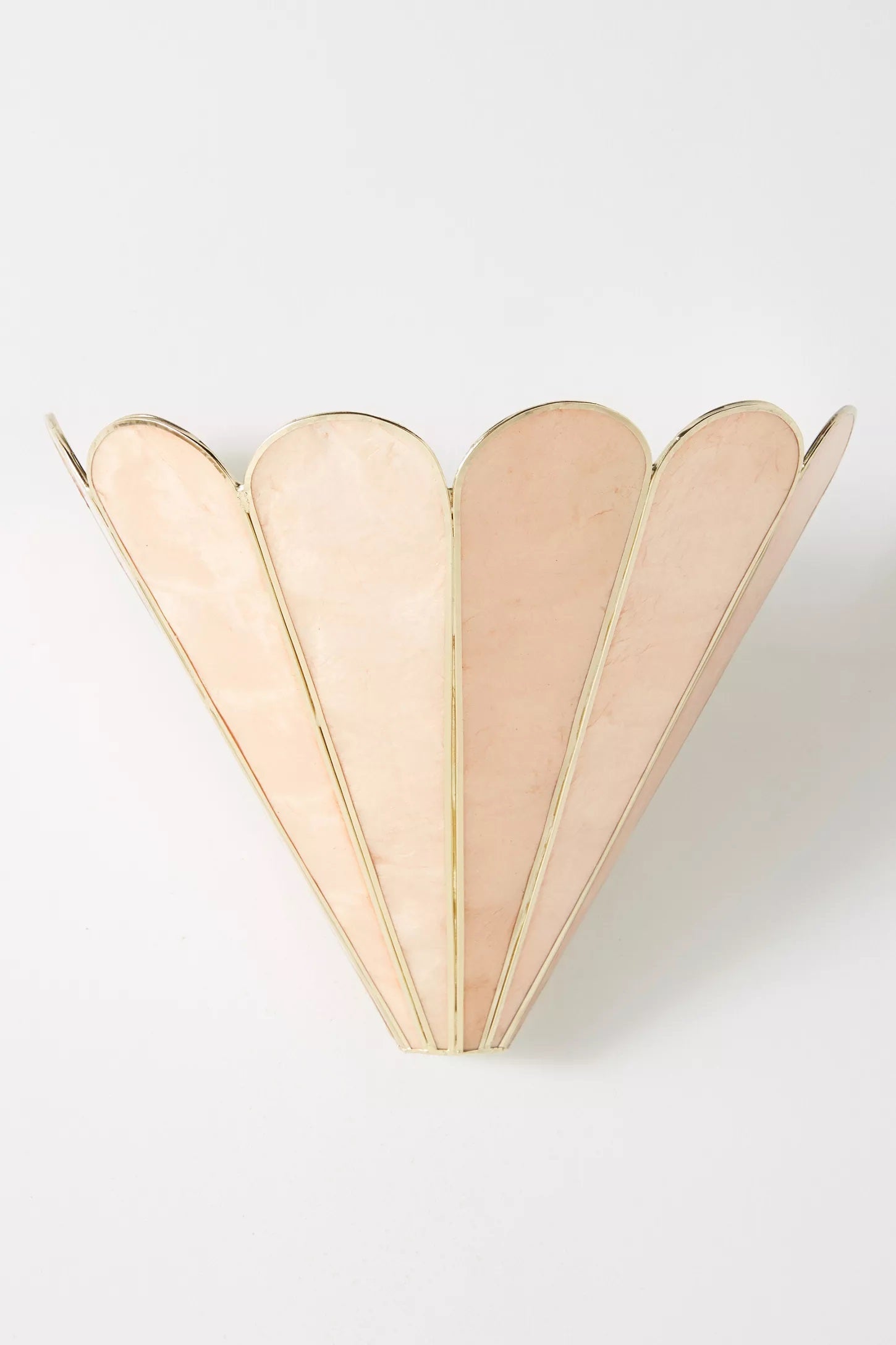 Lumica Capiz Faceted Wall Light - Brass & Iron Sconce in Gold Finish