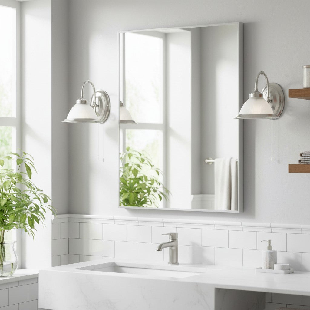 TF Vintora Wandleuchte aus geripptem Glas – Industrielle Glockenform für Esszimmer und Flur