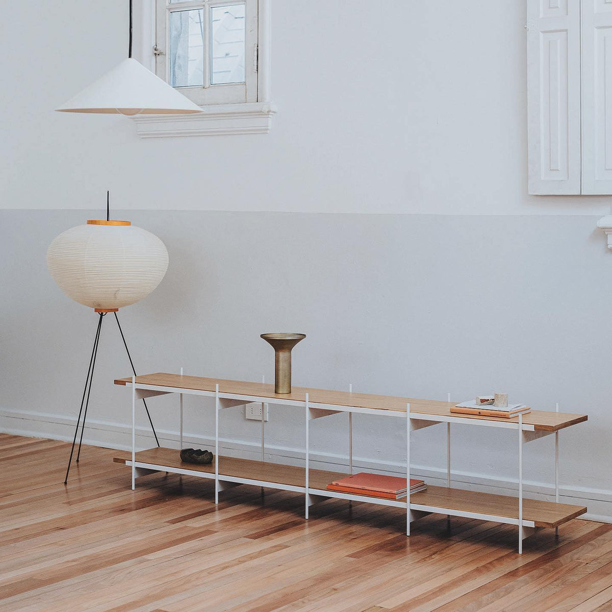 Rice Paper Floor Lamp - Bamboo Frame Soft Light for Living Room