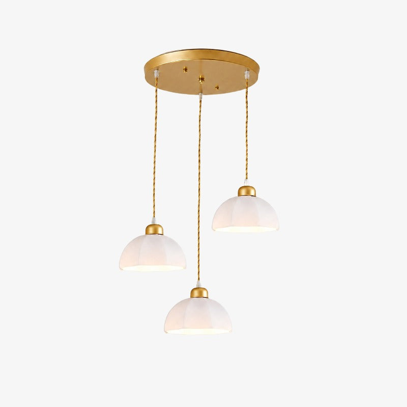 Modern Milk Glass Pendant Light