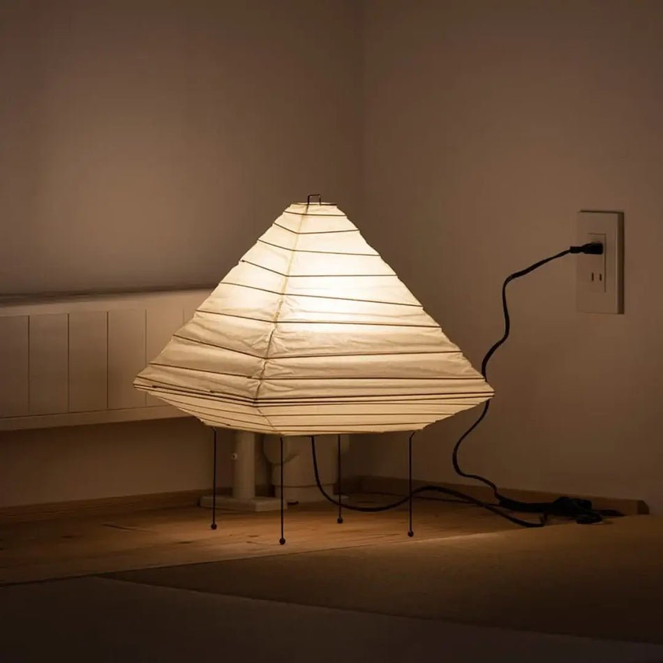 Simplicity Paper Table Lamp - Japanese Craft Paper Lamp for Entryway