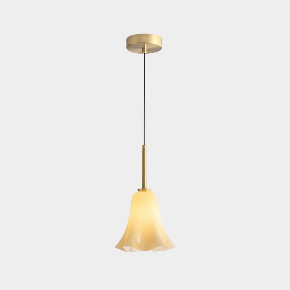 Bauhaus Pendant Light - Retro Glass Flower Design for Bedroom